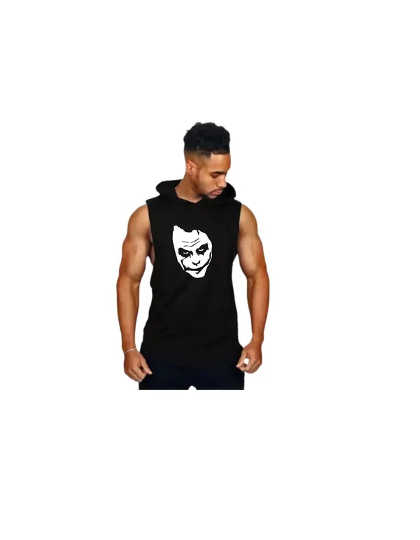 Black_Trendy_Hood_Sports/Gym_T-Shirt_For_Men