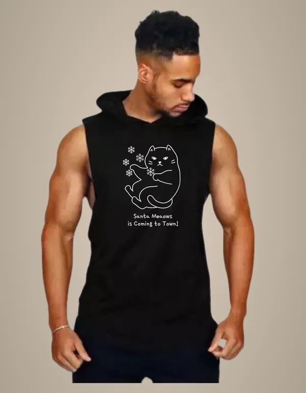 Black_Trendy_Hood_Sports/Gym_T-Shirt_For_Men
