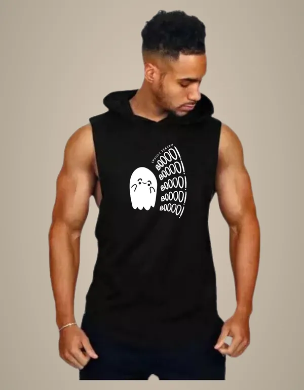 Black_Trendy_Hood_Sports/Gym_T-Shirt_For_Men