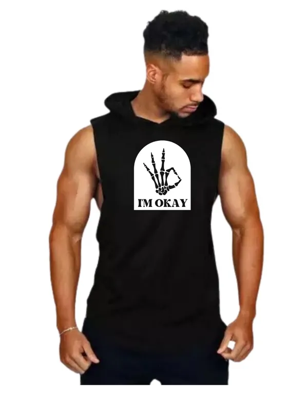 Black_Trendy_Hood_Sports/Gym_T-Shirt_For_Men