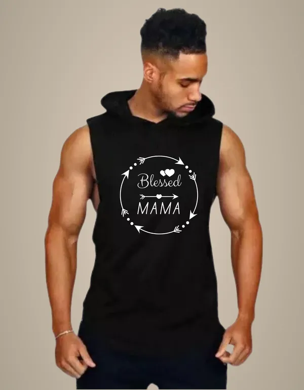 Black_Trendy_Hood_Sports/Gym_T-Shirt_For_Men