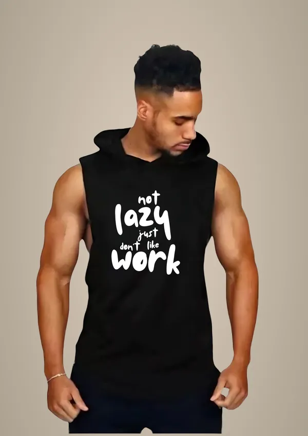 Black_Trendy_Hood_Sports/Gym_T-Shirt_For_Men