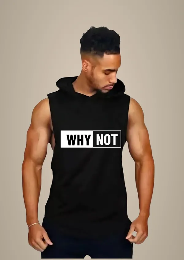 Black_Trendy_Hood_Sports/Gym_T-Shirt_For_Men
