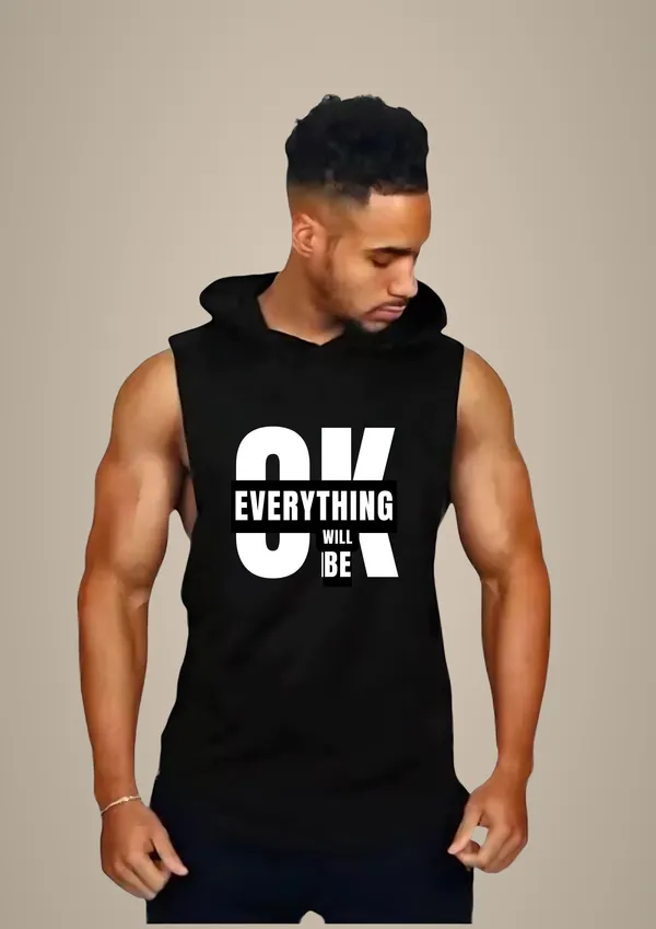 Black_Trendy_Hood_Sports/Gym_T-Shirt_For_Men