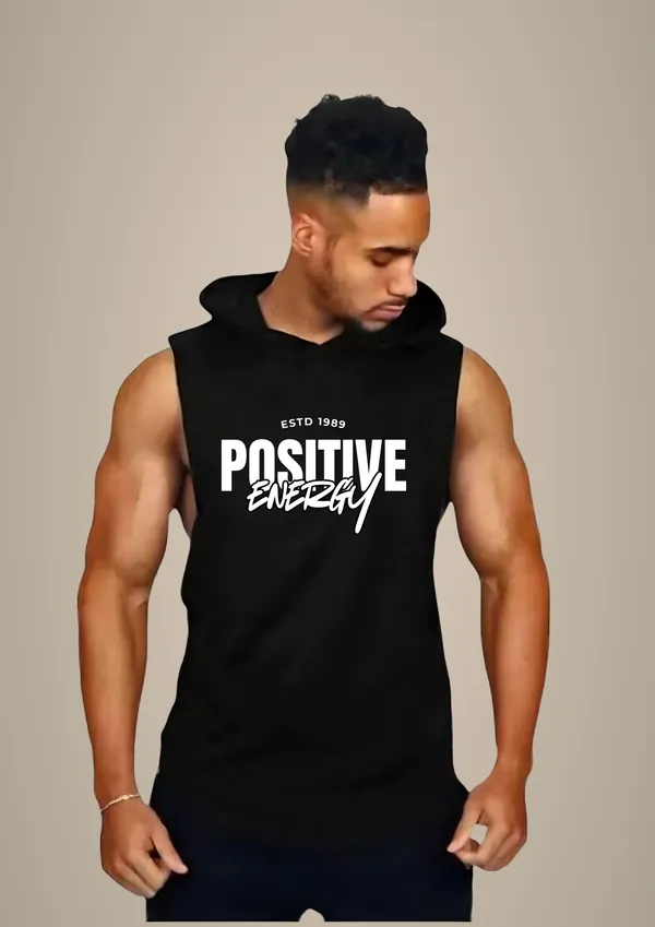 Black_Trendy_Hood_Sports/Gym_T-Shirt_For_Men