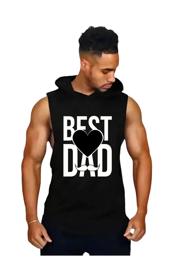 Black_Trendy_Hood_Sports/Gym_T-Shirt_For_Men
