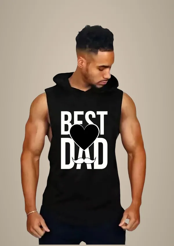 Black_Trendy_Hood_Sports/Gym_T-Shirt_For_Men