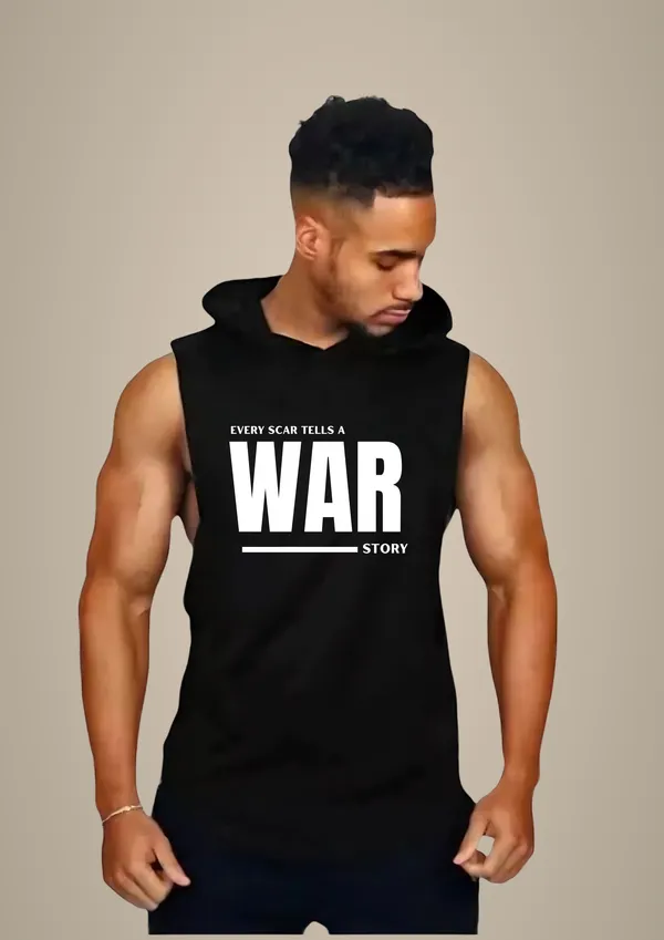 Black_Trendy_Hood_Sports/Gym_T-Shirt_For_Men