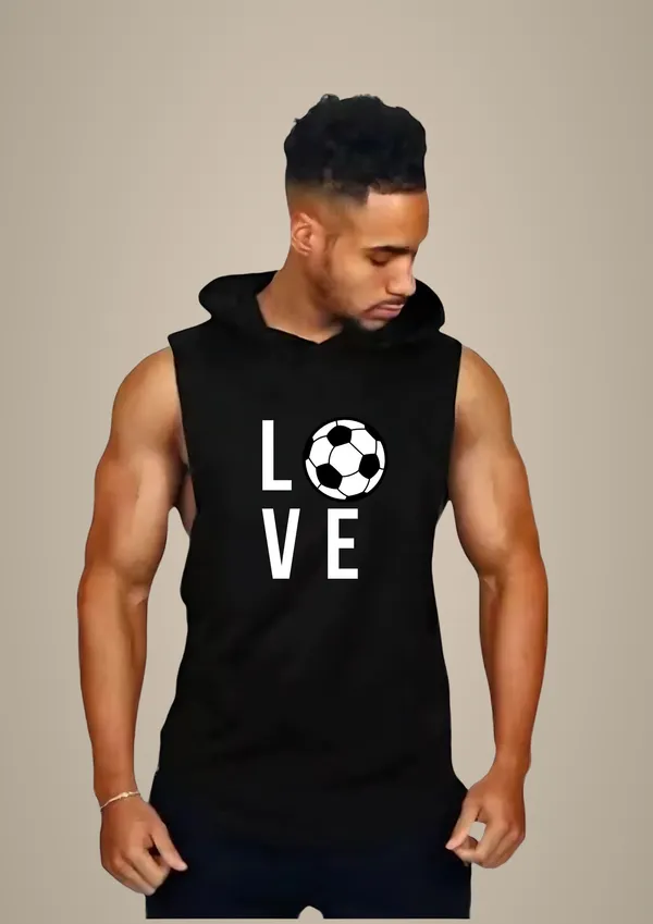 Black_Trendy_Hood_Sports/Gym_T-Shirt_For_Men
