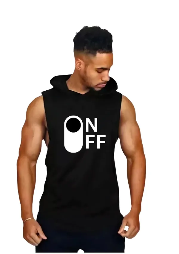 Black_Trendy_Hood_Sports/Gym_T-Shirt_For_Men