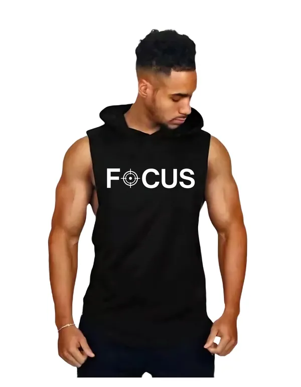 Black_Trendy_Hood_Sports/Gym_T-Shirt_For_Men