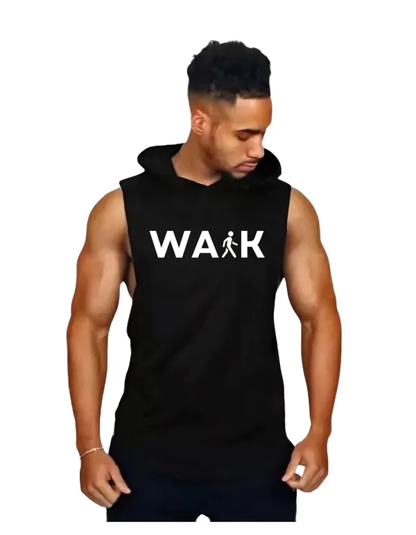 Black_Trendy_Hood_Sports/Gym_T-Shirt_For_Men