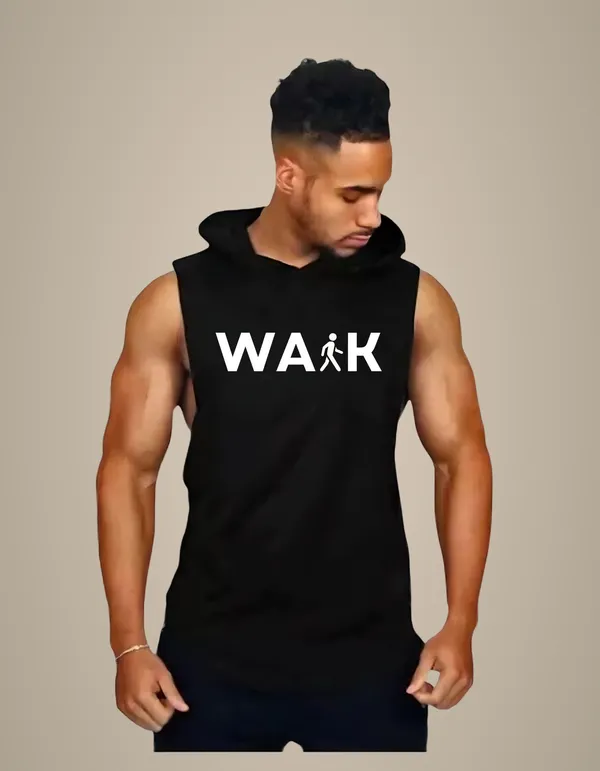 Black_Trendy_Hood_Sports/Gym_T-Shirt_For_Men