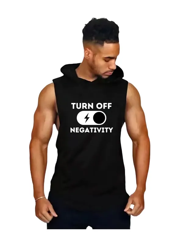Black_Trendy_Hood_Sports/Gym_T-Shirt_For_Men