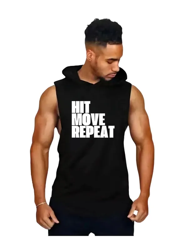 Black_Trendy_Hood_Sports/Gym_T-Shirt_For_Men
