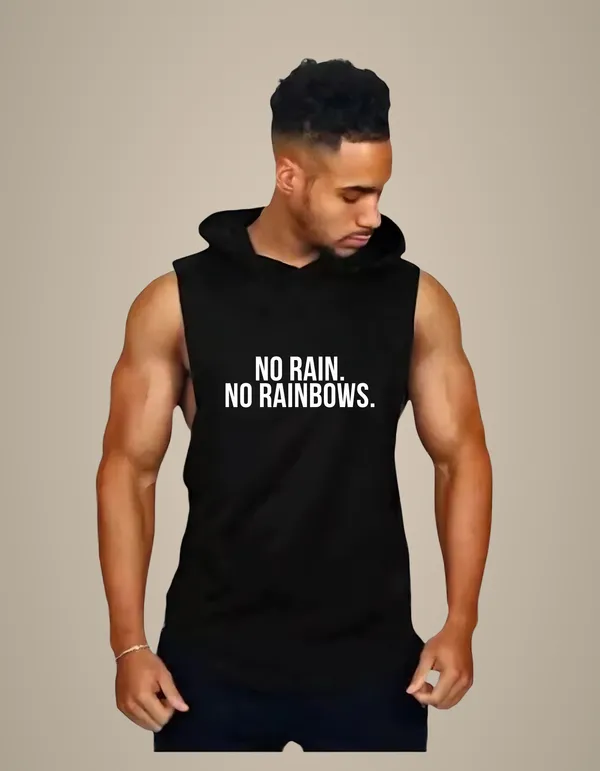 Black_Trendy_Hood_Sports/Gym_T-Shirt_For_Men