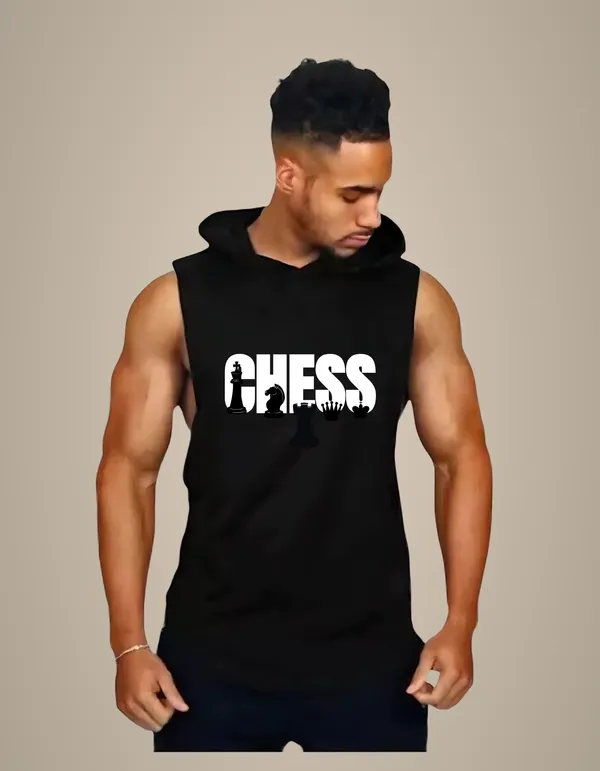 Black_Trendy_Hood_Sports/Gym_T-Shirt_For_Men