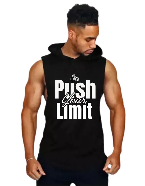 Black_Trendy_Hood_Sports/Gym_T-Shirt_For_Men