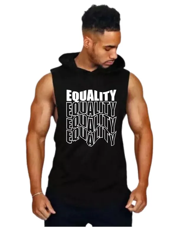 Black_Trendy_Hood_Sports/Gym_T-Shirt_For_Men
