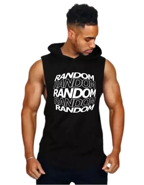 Black_Trendy_Hood_Sports/Gym_T-Shirt_For_Men