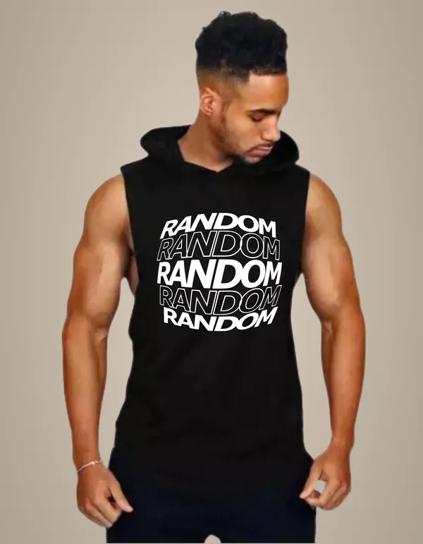 Black_Trendy_Hood_Sports/Gym_T-Shirt_For_Men