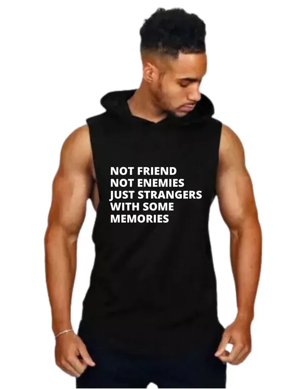Black_Trendy_Hood_Sports/Gym_T-Shirt_For_Men