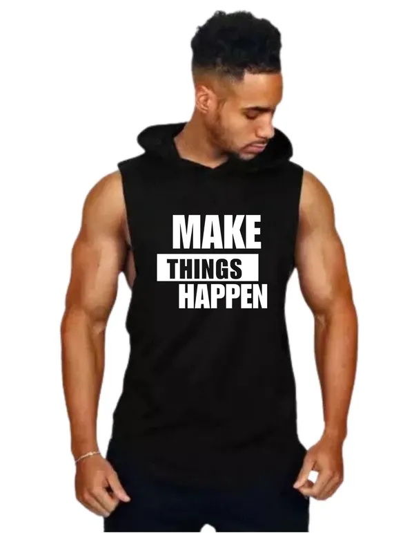 Black_Trendy_Hood_Sports/Gym_T-Shirt_For_Men