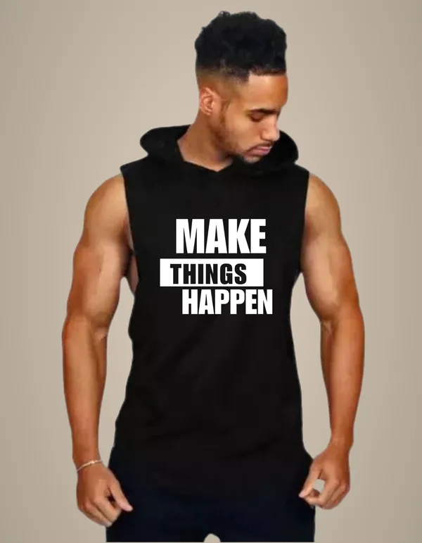 Black_Trendy_Hood_Sports/Gym_T-Shirt_For_Men