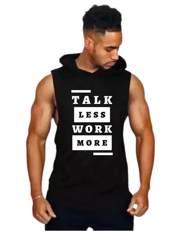 Black_Trendy_Hood_Sports/Gym_T-Shirt_For_Men