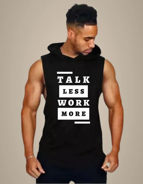 Black_Trendy_Hood_Sports/Gym_T-Shirt_For_Men