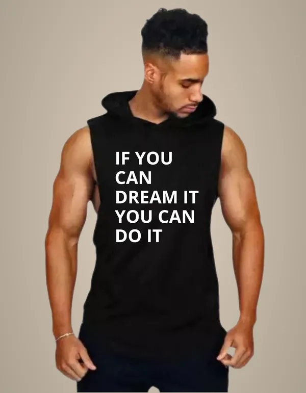 Black_Trendy_Hood_Sports/Gym_T-Shirt_For_Men