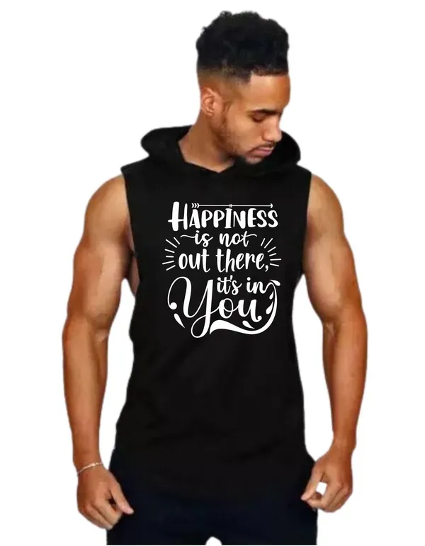 Black_Trendy_Hood_Sports/Gym_T-Shirt_For_Men