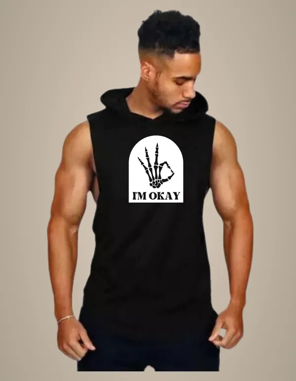 Black_Trendy_Hood_Sports/Gym_T-Shirt_For_Men