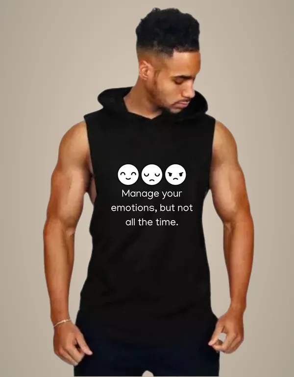 Black_Trendy_Hood_Sports/Gym_T-Shirt_For_Men