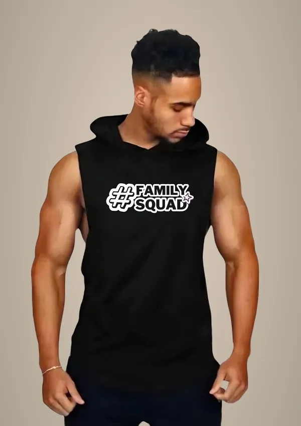 Black_Trendy_Hood_Sports/Gym_T-Shirt_For_Men