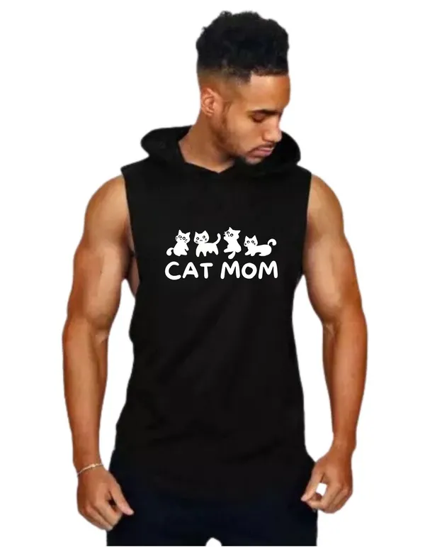 Black_Trendy_Hood_Sports/Gym_T-Shirt_For_Men