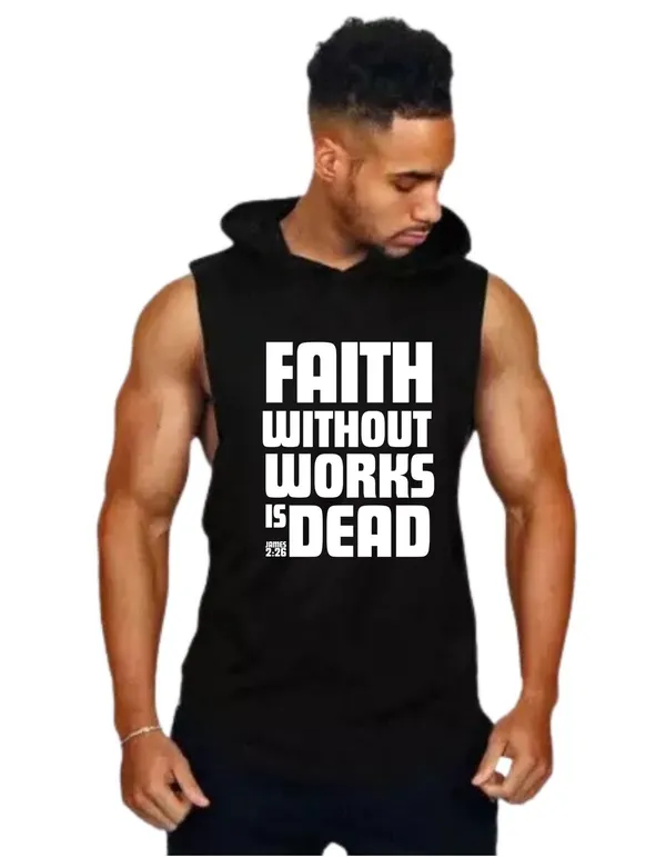 Black_Trendy_Hood_Sports/Gym_T-Shirt_For_Men