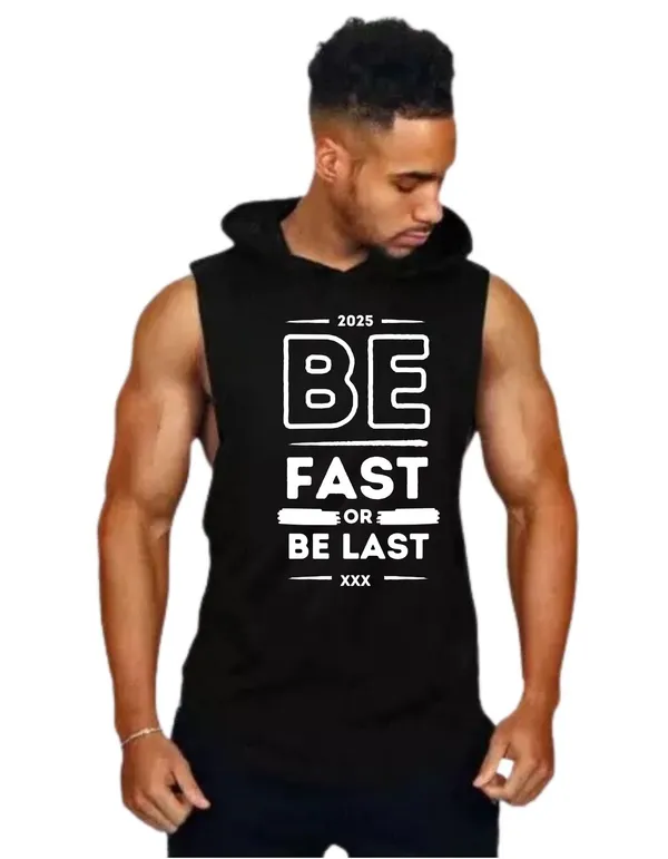 Black_Trendy_Hood_Sports/Gym_T-Shirt_For_Men