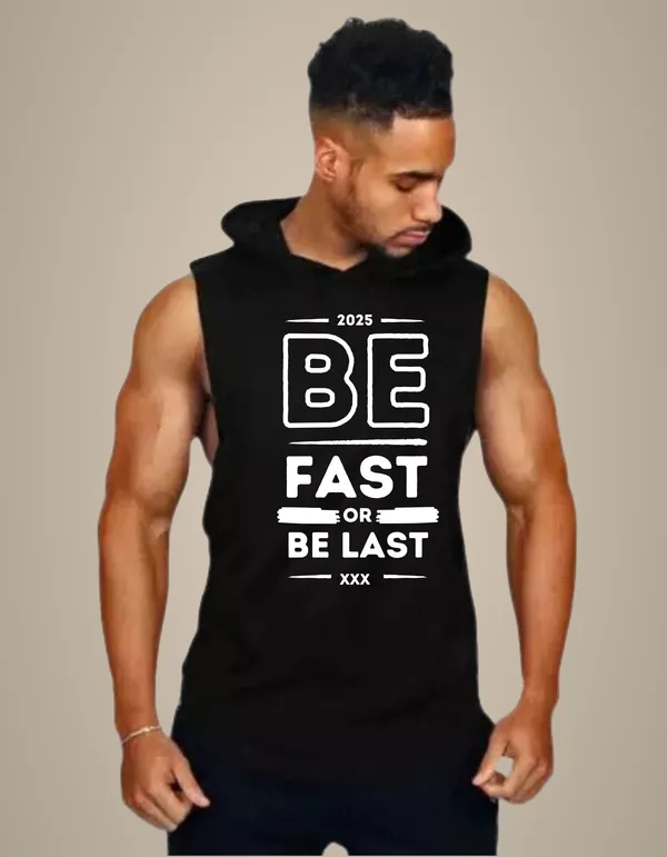 Black_Trendy_Hood_Sports/Gym_T-Shirt_For_Men