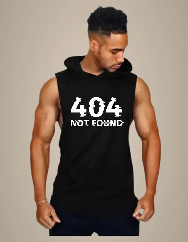 Black_Trendy_Hood_Sports/Gym_T-Shirt_For_Men