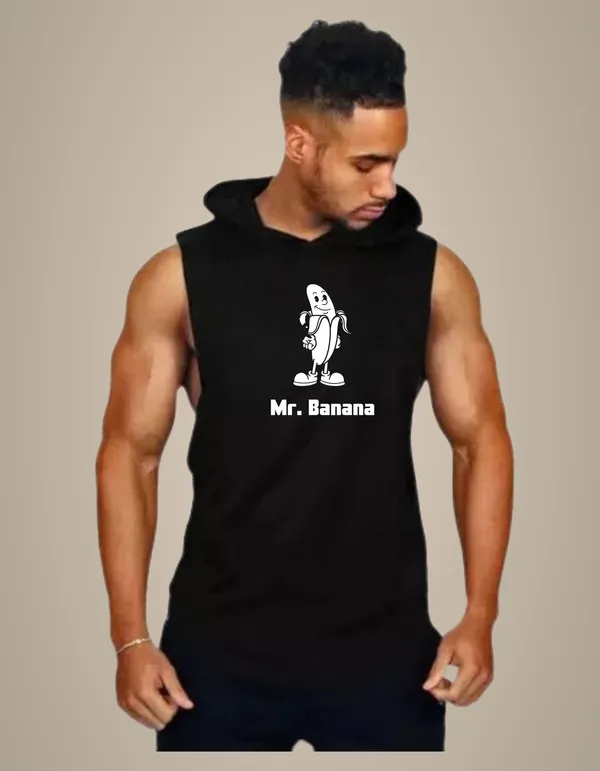 Black_Trendy_Hood_Sports/Gym_T-Shirt_For_Men