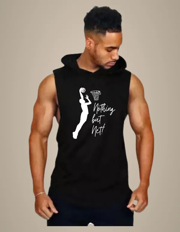 Black_Trendy_Hood_Sports/Gym_T-Shirt_For_Men
