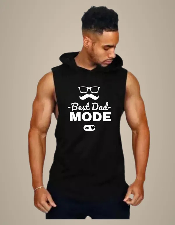 Black_Trendy_Hood_Sports/Gym_T-Shirt_For_Men
