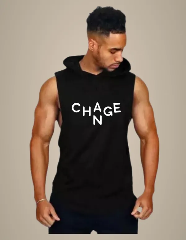 Black_Trendy_Hood_Sports/Gym_T-Shirt_For_Men