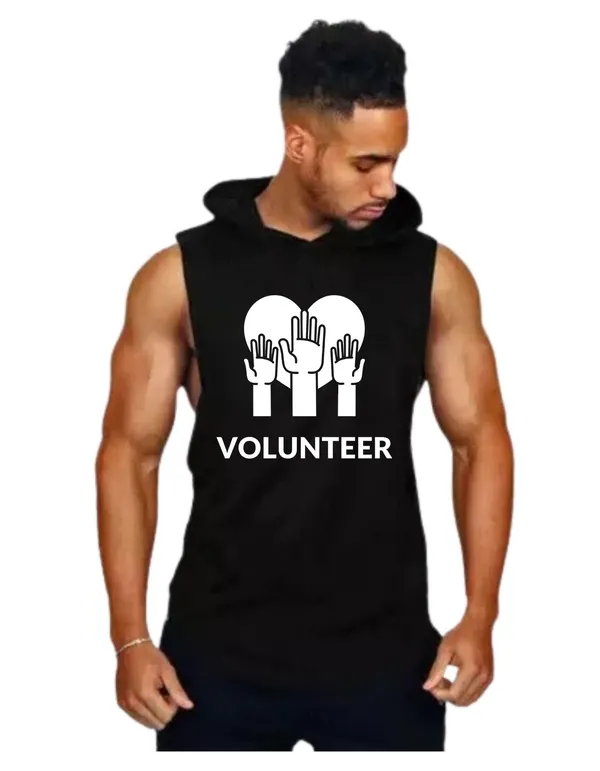 Black_Trendy_Hood_Sports/Gym_T-Shirt_For_Men