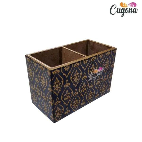 Wooden_Cutlery_Holder-_Multipurpose_Holder_2_Section_Engineered_Wood,_epoxy_resin_coated_Glossy_Finish_Spoon_Holder_-_pencil_holder_|_Rack_Stand_Organizer_Container_Storage_spoon_cutlery