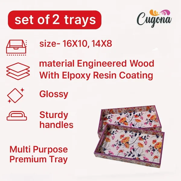 Wooden_Tray_Set_for_Serving__epoxy_Resin_Coated,_16x10_&14x8_inch_Serving_Tray_Set_of_2|_Wooden_Serving_Tray_Snacks_|_Multipurpose_Serving_Trays-Resin_Tray_Wooden_Trey_(creamflower)