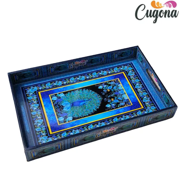Wooden_Tray_Set_for_Serving__epoxy_Resin_Coated,_16x10_&14x8_inch_Serving_Tray_Set_of_2|_Wooden_Serving_Tray_Snacks_|_Multipurpose_Serving_Trays-Resin_Tray_Wooden_Trey_(Green_Peacock)