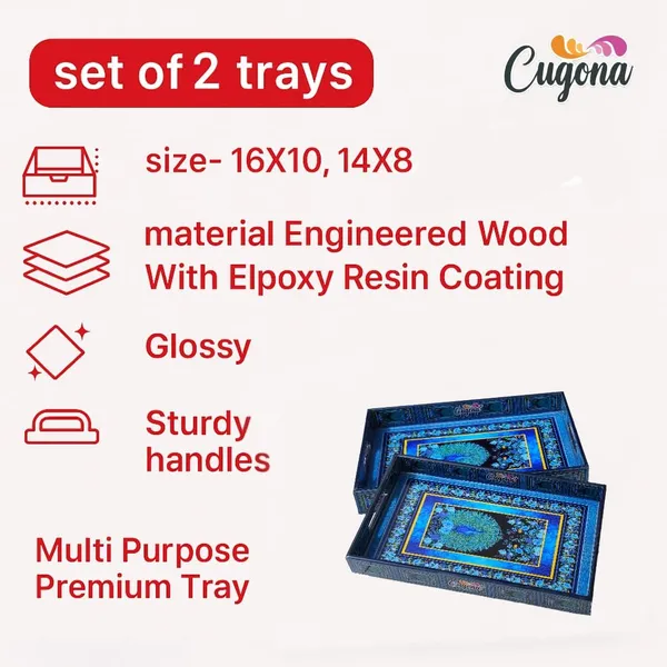 Wooden_Tray_Set_for_Serving__epoxy_Resin_Coated,_16x10_&14x8_inch_Serving_Tray_Set_of_2|_Wooden_Serving_Tray_Snacks_|_Multipurpose_Serving_Trays-Resin_Tray_Wooden_Trey_(Green_Peacock)