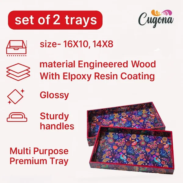 Wooden_Tray_Set_for_Serving__epoxy_Resin_Coated,_16x10_&14x8_inch_Serving_Tray_Set_of_2|_Wooden_Serving_Tray_Snacks_|_Multipurpose_Serving_Trays-Resin_Tray_Wooden_Trey_(Redbirds)